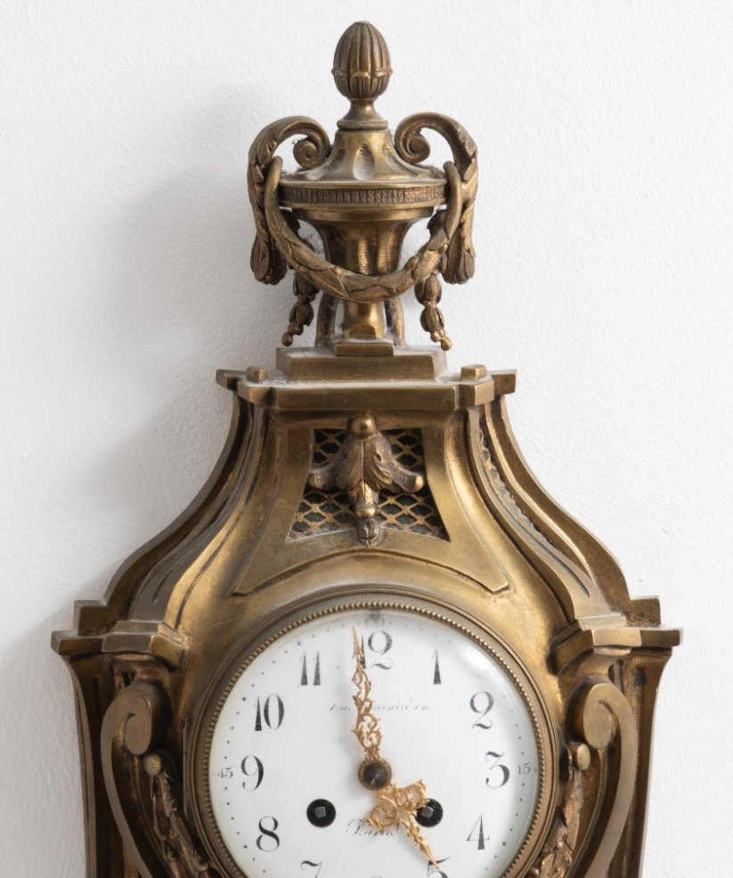 アンティーク ジャボ 1900年頃 Japy Freres Bronze Mantel Clock, 19th to 20th Century — COLLECTive